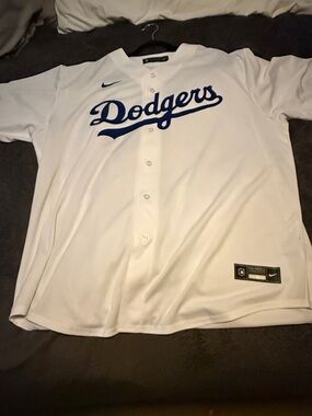 Nike Los Angeles Dodgers White & Blue Baseball Jersey